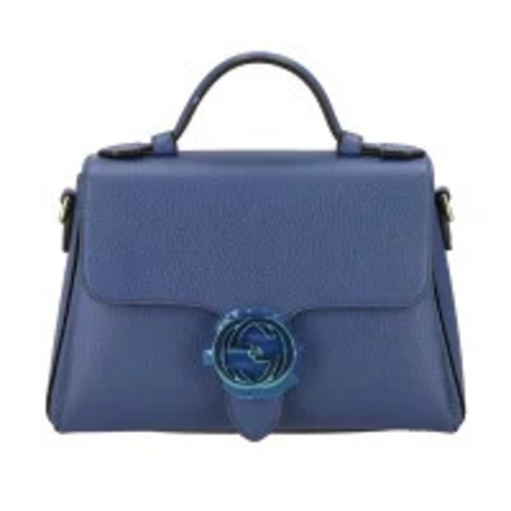 GUCCI Interlocking GG Shoulder Bag Blue SA